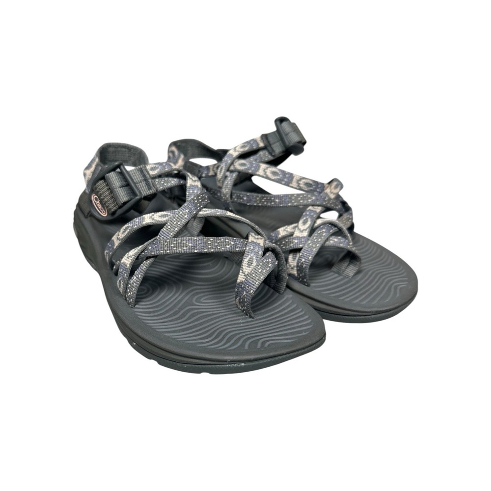 Chaco Z Volv X2 Sandals Womens Size 7 Nova Grey Sport Double Strappy Shoes Water